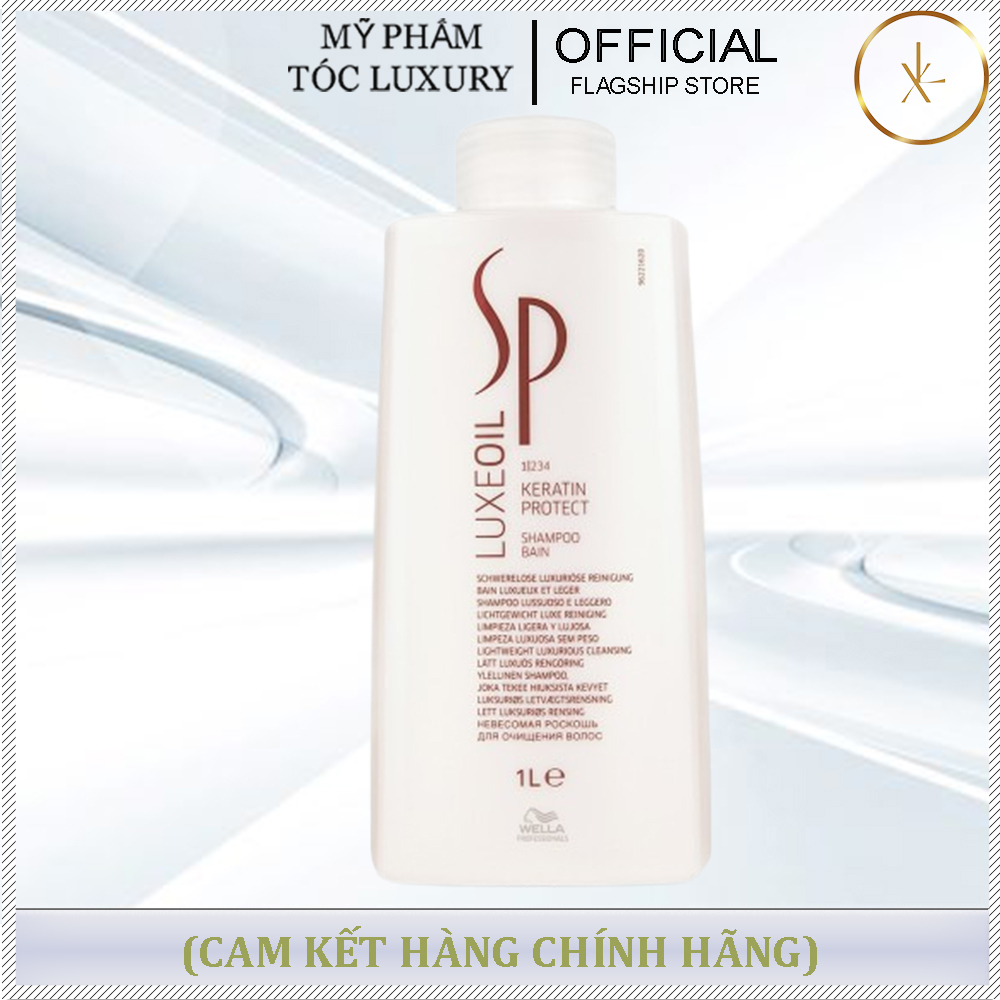 DẦU GỘI PHỤC HỒI HƯ TỔN SP LUXEOIL KERATIN PROTECT WELLA  1000ML